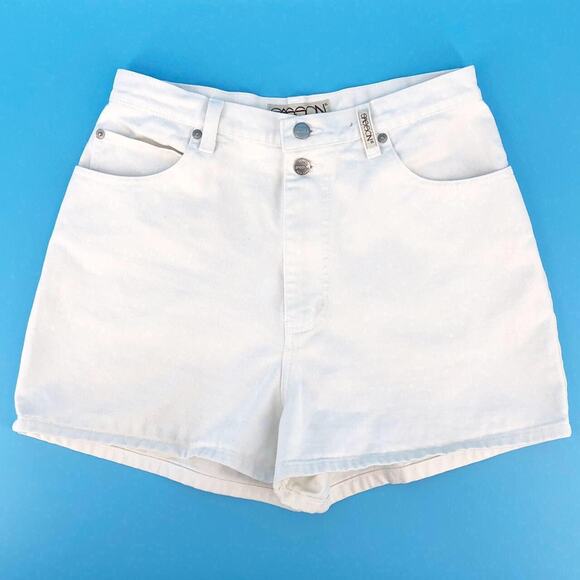 90s Sasson off white denim jean shorts 1990s vintage - Picture 1 of 4